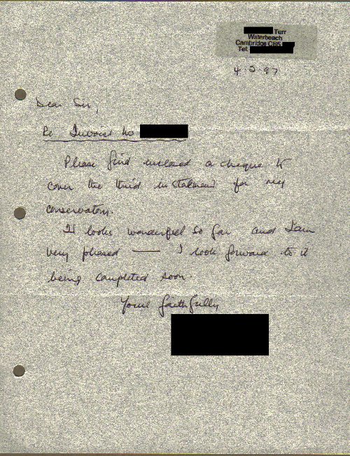 Customer Letter