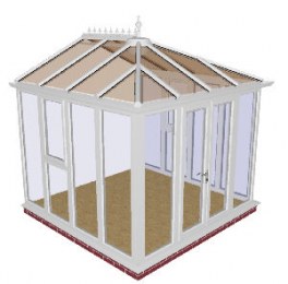 Fully glazed DIY Edwardian Conservatory 16