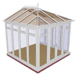 Fully glazed DIY Edwardian Conservatory 17