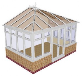 Dwarf wall DIY Edwardian Conservatory 22