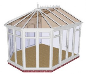 Fully glazed DIY Victorian Conservatory 25