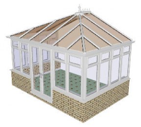 Dwarf wall DIY Edwardian Conservatory 47