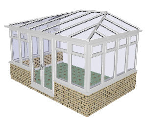 Dwarf wall DIY Hipped Conservatory 50
