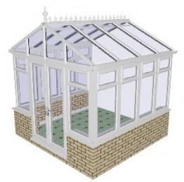 Dwarf wall DIY Gable Conservatory 51
