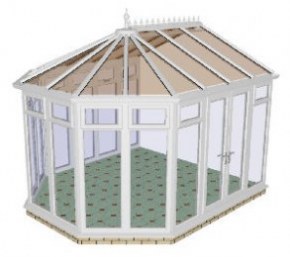 Fully glazed DIY Victorian Conservatory 61