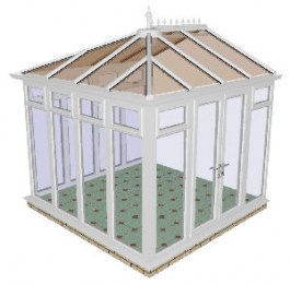 Fully glazed DIY Edwardian Conservatory 65
