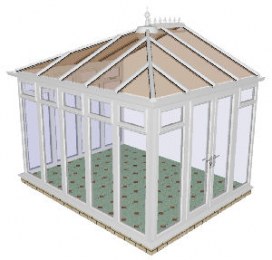 Fully glazed DIY Edwardian Conservatory 66