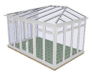 Fully glazed DIY Hipped Conservatory 70